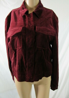BB Dakota Red Velvet Jacket Blazer Size Large