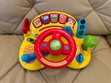 VTECH Turn Learn Driver Steering Wheel Toy Horn Musical Animals Numbers Songs