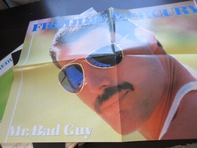 Freddie Mercury Mr. Bad Guy Japan Promo Vinyl LP w Poster Press