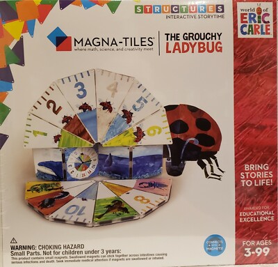 Magna-Tiles -The Grouchy Lady Bug,16 Piece Set, World of Eric Carle, Age 3+ - 99