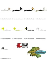 Big Bite Baits Tour Toad Buzzbait 3/8oz (STBUZZ38) Choose Any 9 Color Topwaters