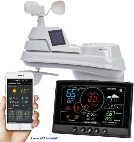 AcuRite® Iris™ 5-in-1 PRO+ Weather Station with Direct to Wi-Fi Display 01544M