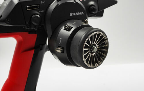 Yeah Racing Transmitter Steering Wheel Grip Yellow Futaba KO Sanwa Flysky NB4 - Picture 3 of 4