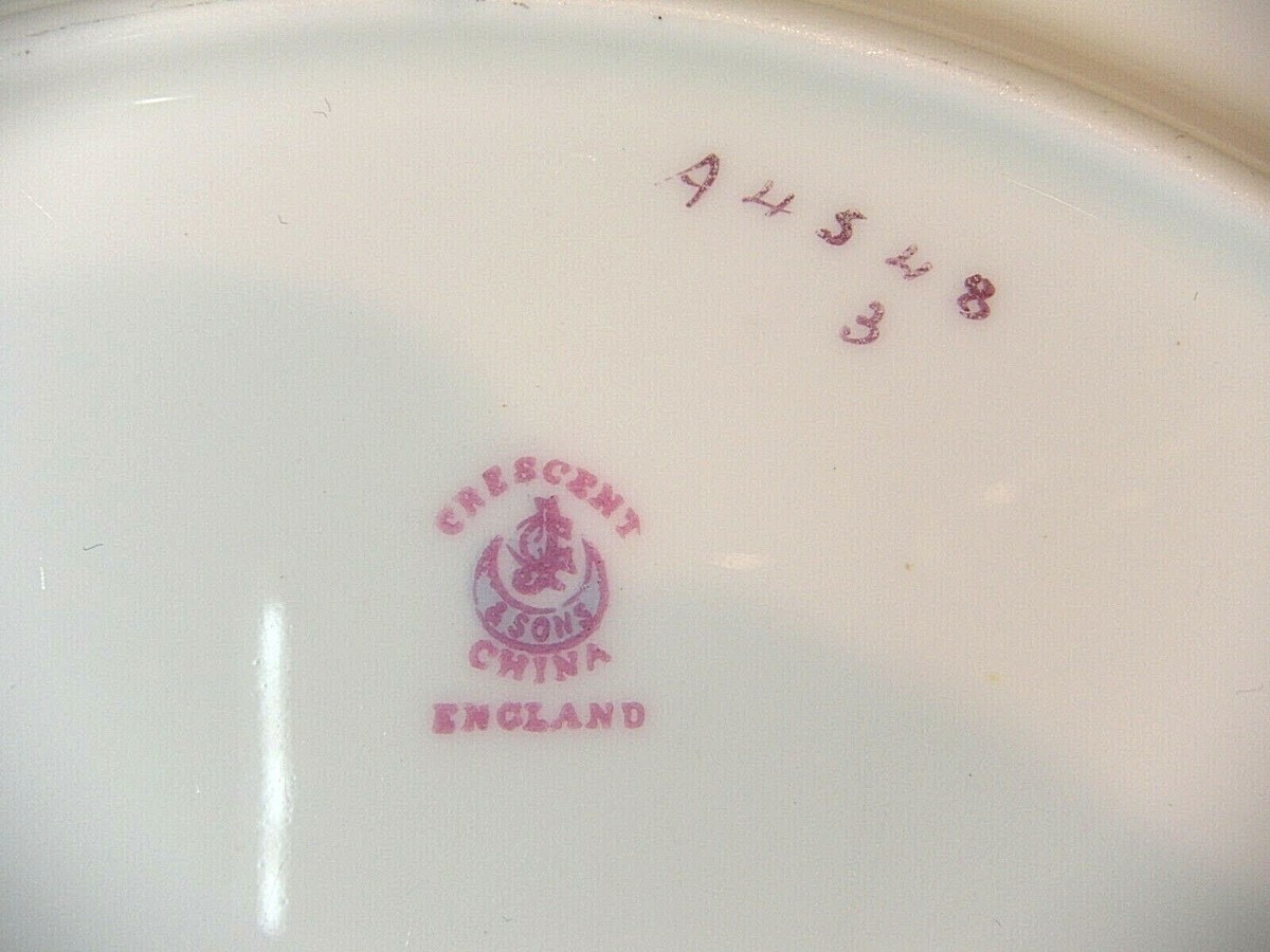 Rare Antique GEORGE JONES & SONS CRESCENT CHINA 