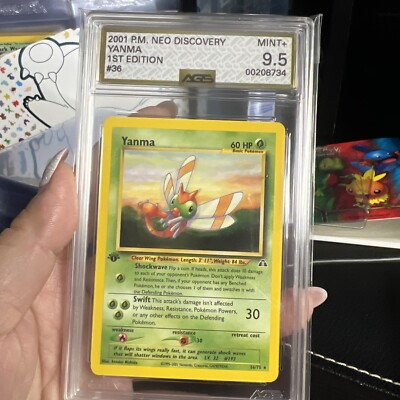 Vintage Pokemon GEM MINT Yanma Neo Discovery 1st Edition 36/75