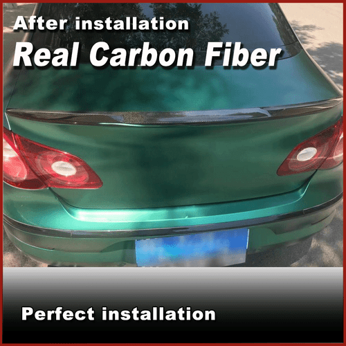 Carbon Heckspoiler Hinten Spoiler Kofferraum Flügel Lippe Passt Für VW CC 13-18 - Picture 4 of 16