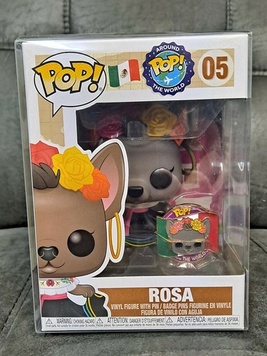 Funko Pop! Around the World Rosa #05 Mexico Funko Shop Exclusive w/Pin | eBay