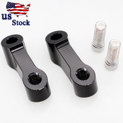 FXCNC 10mmx1.25 Motorcycle Bike Mirror Mount Riser Extender Adaptors Adapter