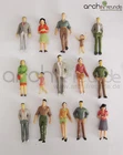 15 x Model Figurines and Children, Hand Painted, for Diecast 1:25 LGB G Gauge