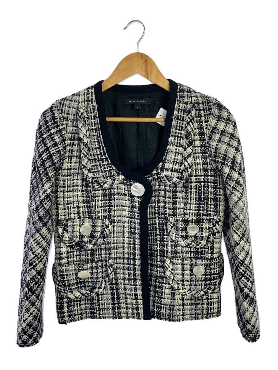 Giacca MARC JACOBS altra senza colletto bottoni grandi 4 lana nera usata