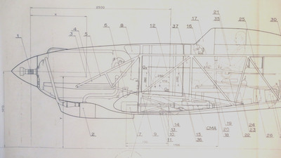 WWII Flugzeug CAPRONI CA VIZZOLA 4: Italienischer Spitfire Typ: SELTENER PROTOTYP Pläne