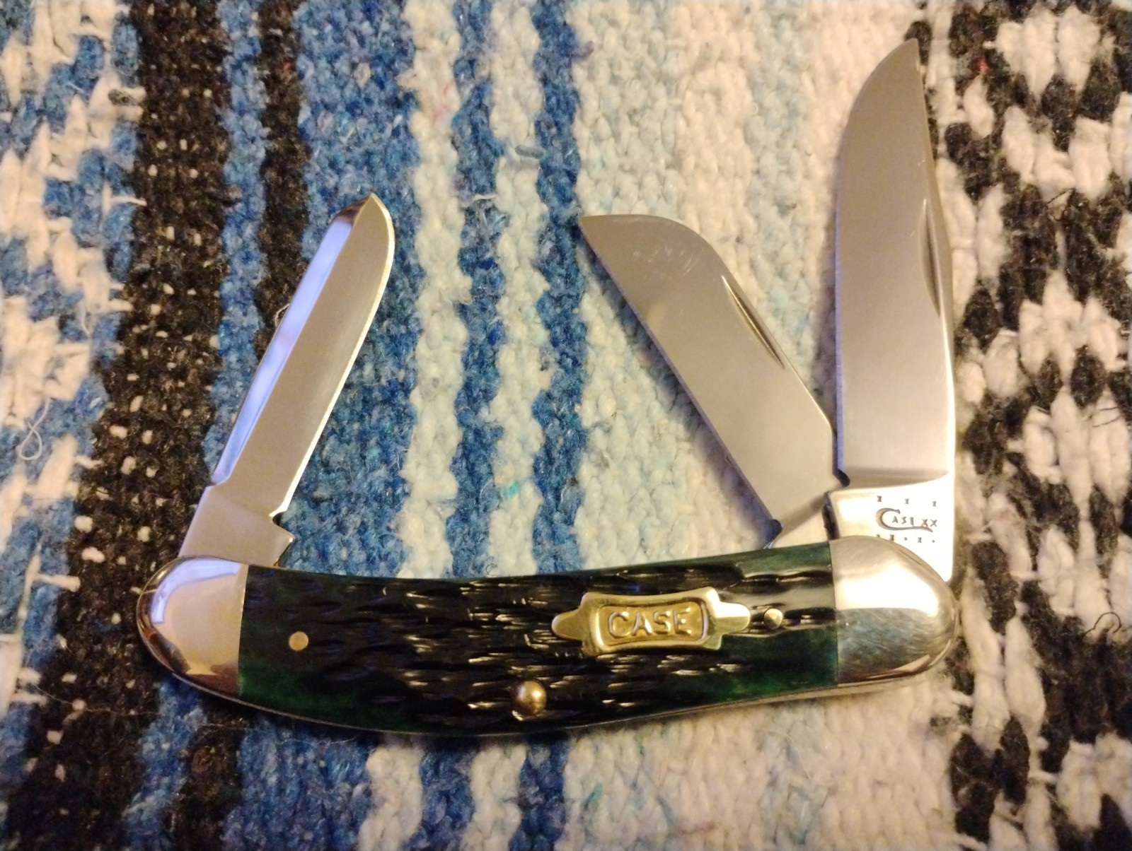 2012 Case XX TB6339 SS Tony Bose Sowbelly, Hunter Green Bone, Brass Shield 
