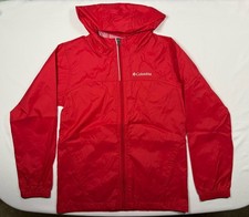 Columbia Boys Girls Glennaker Rain Jacket Red, Youth Medium 10-12 Windbreaker