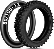 3.00-12 80/100-12 Dirt Bike Rear Tire Inner Tube Compatible W/ 90cc 110cc