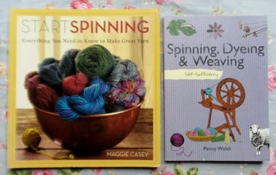 2 x  Books Spinning, Dyeing & Weaving , Making And Using Your Own Yarn. BN