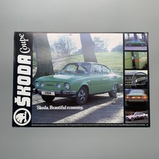 Skoda S110 R Coupe UK Sales Leaflet Single Sheet 1977-79