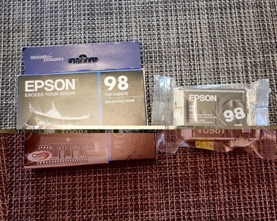 05/24 Epson 98 Black ink T098120 Artisan 835 837 High Capacity X2 1 No Box