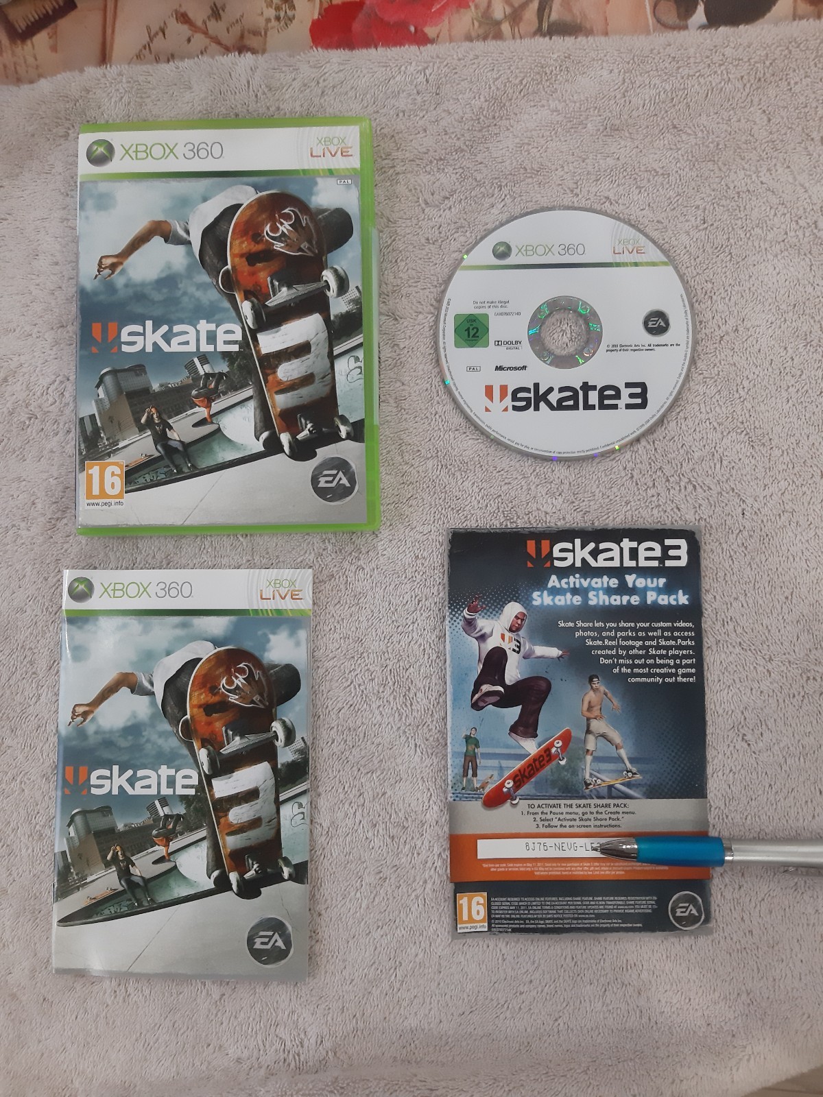 SKATE 3 sur XBOX 360 ( COMPLET )VERSION FRANCAISE