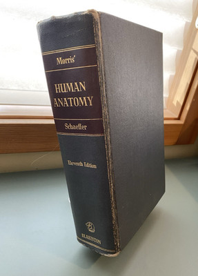Morris' Human Anatomy by J Parsons Schaeffer 11th Edition College Textbook 1953