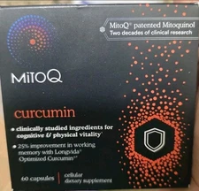 MitoQ Pure Advanced Mitochondria Supplement 60 caps exp 01/2027