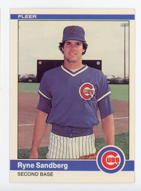 1984 Fleer #504 Ryne Sandberg NM-MT+