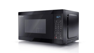 Sharp Mikrowelle 20L 800W Grill Schwarz Touchsteuerung Eco Kindersicherung