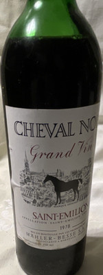 Cheval Noir Rotwein 1978 Mahler-Besse Saint-Emilion Flasche 750ml 10,1-15%