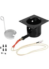 Heavy Black Enamel Fire Pot and Hot Rod Ignitor Kit Replacement Parts for Traege