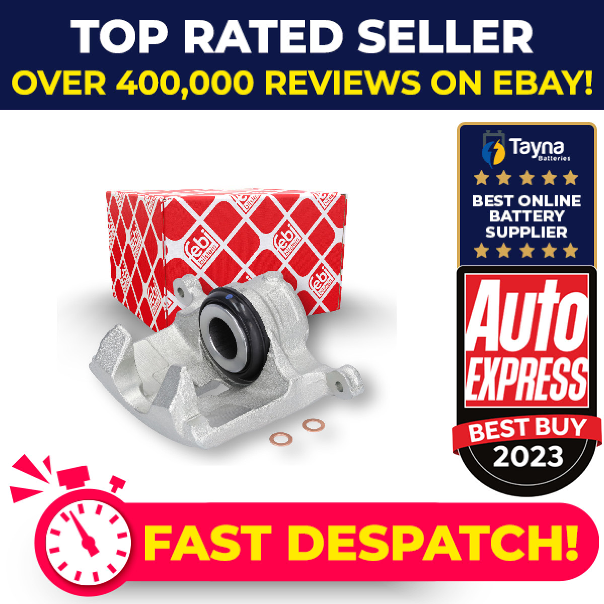 Brake Caliper Front Left 182247 Febi B4Y73399ZA B4Y73399ZB B4Y73399ZC Quality