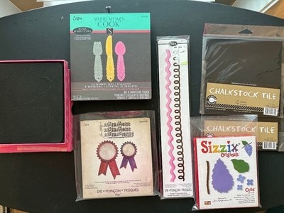 Lot of Sizzix Die Cut Shapes Tim Holtz, Brenda Walton, Where Women Cook, Borders
