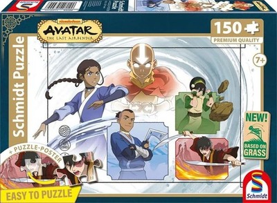 PUZZLE POSTER AVATAR DIE 4 ELEMENTE 150 T. KINDERPUZZLE VON SCHMIDT SPIELE NEU