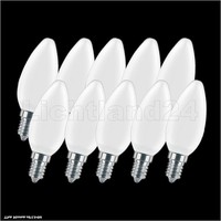 10Er Pack E14 Led Filament Kerze Matt C35 - 2W (= 25W) 2700K Warmweiß GlüHlampe