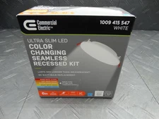 Commercial Electric 6in Ultra Slim Dimmable LED Color Changing Kit Lot of 4