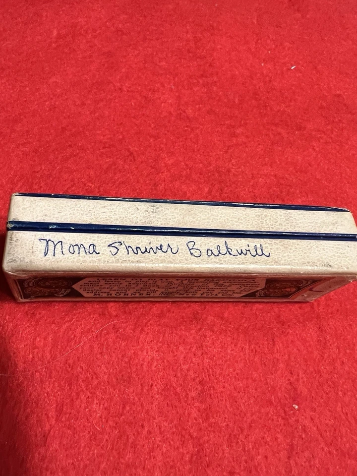 Llave armónica vintage M Hohner Marine Band of G 1896 con caja de cartón Foto 3 de 4