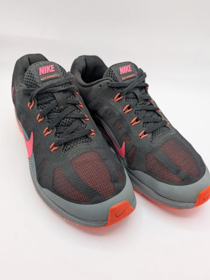 NIKE Air Max Dynasty 2 Negro, Rosa, Naranja Entrenador Zapatos para Correr Para Mujer Talla 9 Foto 2 de 4
