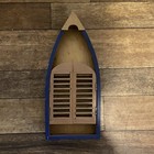 Vintage Homemade Boat Shape Wooden Key Cabinet Cupboard Display Nautical Novelty