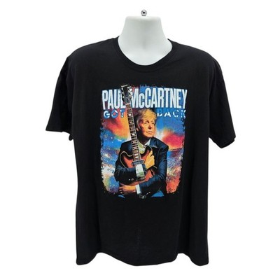 Goodlife Tees Paul McCartney Mens 2XL Shirt Got Back Tour 2025 Black Graphic Tee