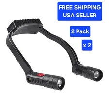 2 Pack Quality Auto Mechanic LED Neck Light Rechargeable Jogging. Work  Mechanic