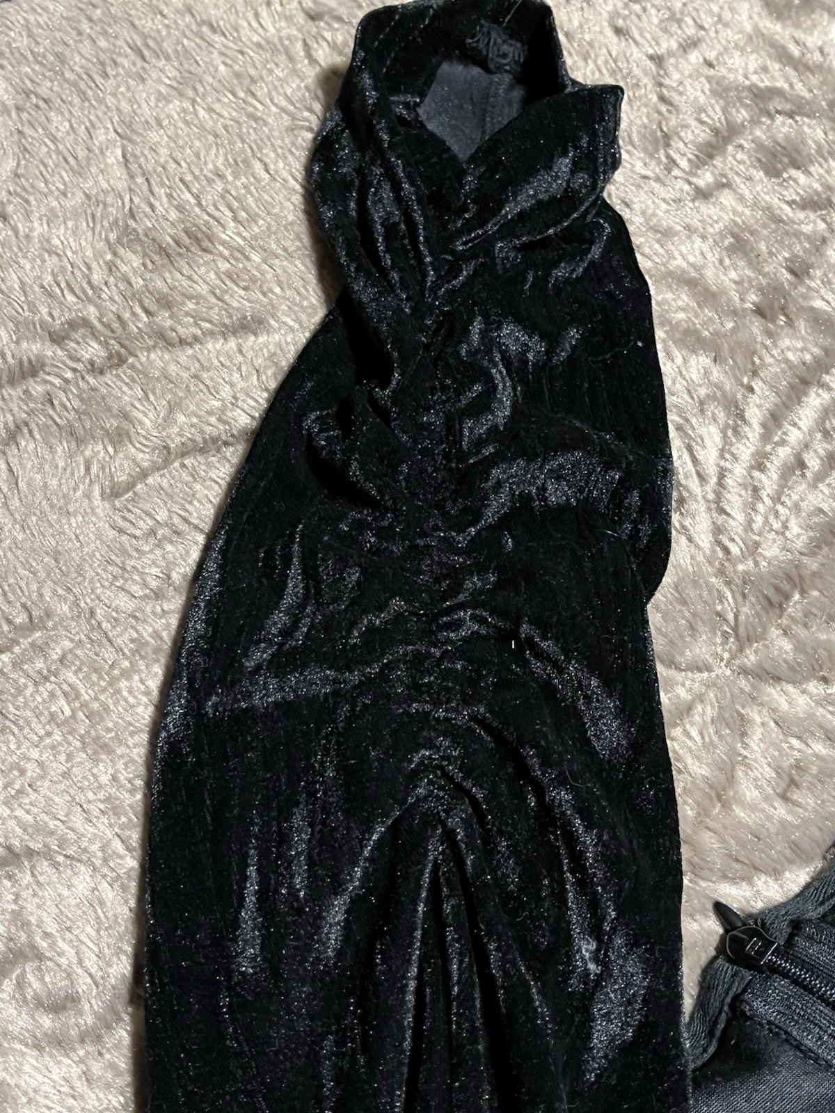 punk rave Brand Patterned Velvet, Square Neck, Stretch Velvet Dress. Large