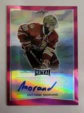 ANTOINE MORAND Pink Prismatic Autograph Card #3/10 - 2015-16 Leaf Metal #BA-AM1