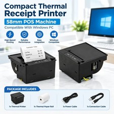 58mm Thermal Receipt Printer Mini POS Ticket Machine Compatible With POS Sys