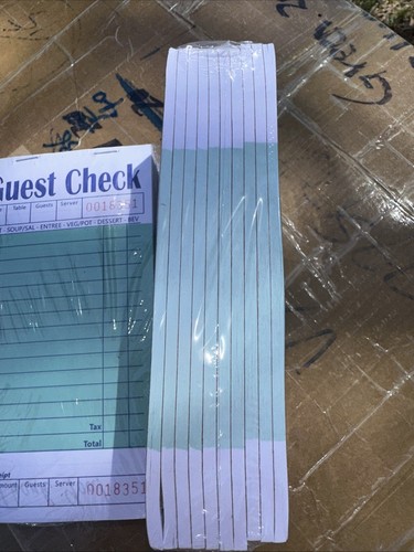 Lot Of 20 Guest Check Books for Servers 1000 Tickets Server Note Pads Thick Serv - Picture 2 of 2