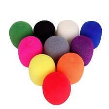 Thick Colorful Foam Microphone Covers for Handheld Mic 10 Pack