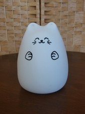 Cat Soft Silicone White Night Light Changes Color With A Press Of A Button 6inch