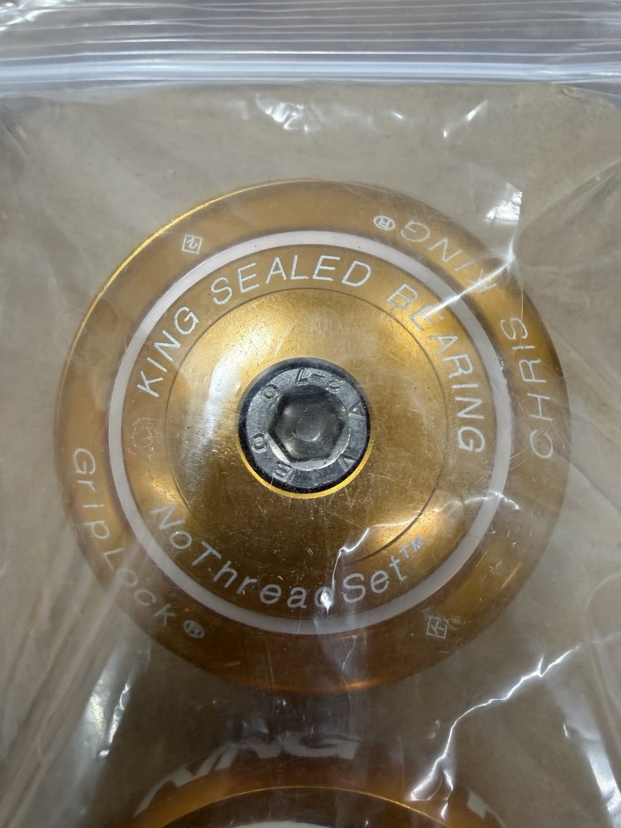 Chris King Headset EC Inset i8 ZS44/EC44 Gold Tapered 1.25” / 1-1