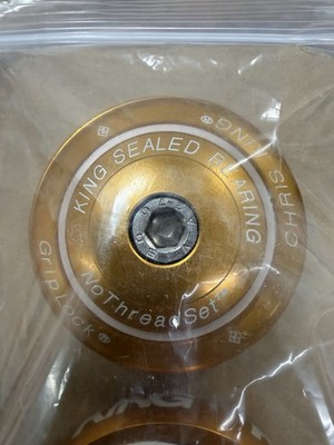 Chris King Headset EC Inset i8 ZS44/EC44 Gold Tapered 1.25” / 1-1