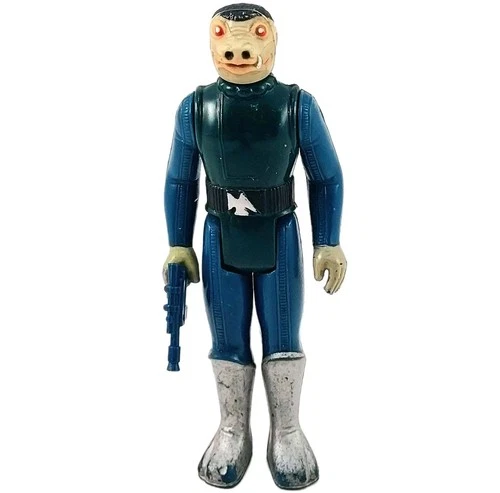 RARE Vintage 1977 Star Wars Blue Snaggletooth Figure Complete Sears Cantina Toe!