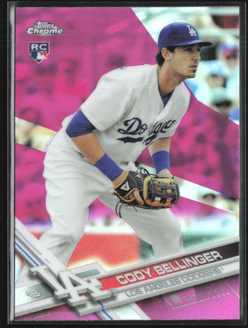 Cody Bellinger 2017 Topps Chrome Pink Refractor RC A #79 Los Angeles Dodgers