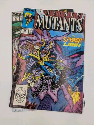 New Mutants #69, 70 (VF) ''Bad Company'', ''Self-Fulfilling Prophesy''! Marvel 1988