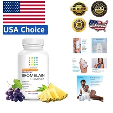 Post Surgical Recovery Supplement - 60 Non-GMO Capsules for Bruising & Swelling